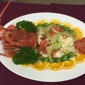 lobsterwithgingerandspringonion